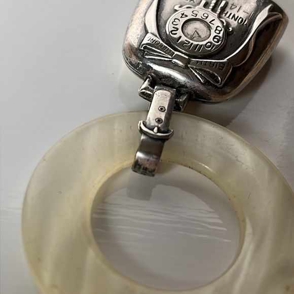 Antique Webster Sterling Silver Birth Record Baby Rattle Teething Ring - Picture 6 of 14